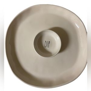 Rae Dunn Chip & Dip Serving Platter